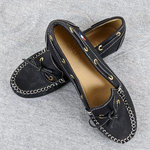 BLACK PESARO DREA BLACK LOAFERS 6.5 NWOB